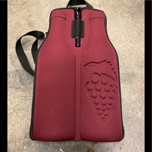 Double wine cooler with shoulder strap